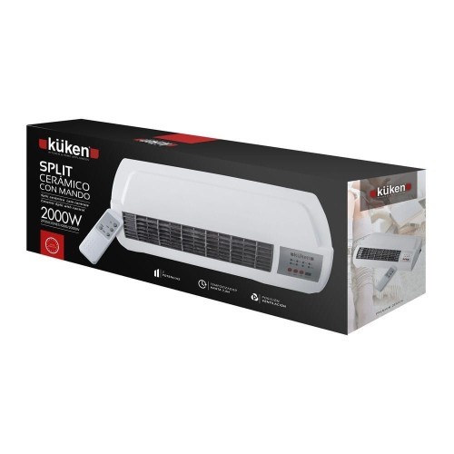 Calefactor Split Cerámico Kuken 2000W con Mando a Distancia Calefactor Split Cerámico Kuken 2000W con Mando a Distancia