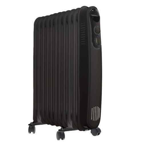 Kuken Radiador de Aceite 11 Elementos 2500W Negro c/Termostato