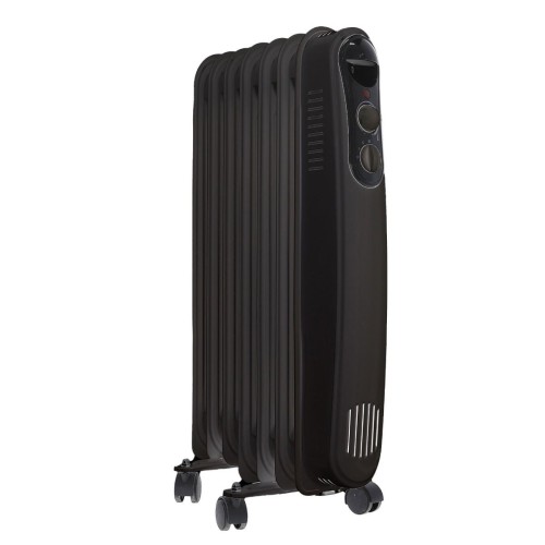 Kuken Radiador de Aceite 9 Elementos Negro 2000W c/Termostato