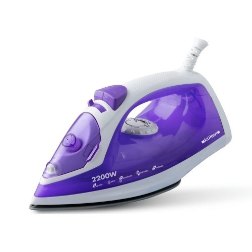 Plancha de Vapor Kuken 2200W con Suela CerÃ¡mica