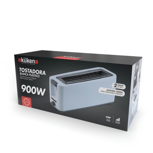 Kuken Tostadora Eléctrica Grande Blanca 900W 1 Ranura
