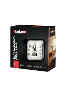 Reloj de Cocina Kuken Blanco/Negro Redondo Diámetro 30CM 2