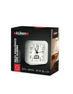 Reloj de Cocina Kuken Blanco/Cromo Redondo Diámetro 25CM 2