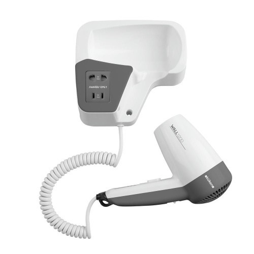 Secador Pelo para Pared de Baño 1200W Blanco Kuken Secador Pelo para Pared de Baño 1200W Blanco Kuken