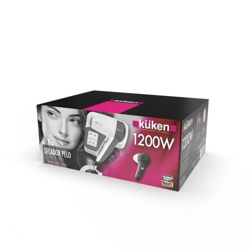 Secador Pelo para Pared de Baño 1200W Blanco Kuken