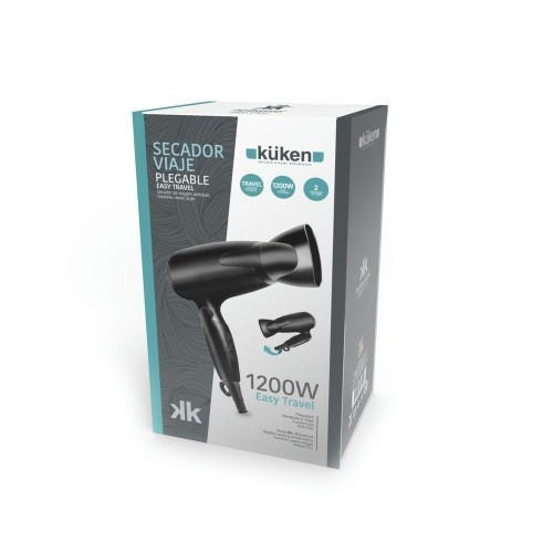 Kuken Secador de Pelo Viaje Plegable 1200W Negro Kuken Secador de Pelo Viaje Plegable 1200W Negro
