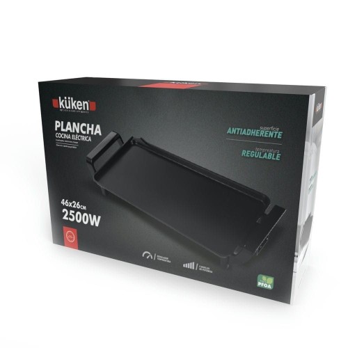 Plancha de Asar Eléctrica Antiadherente Kuken 2500W 46x26cm