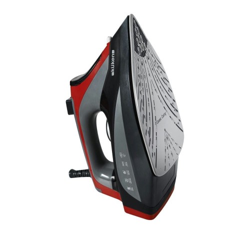 Plancha de Vapor 3000W Rojo con Suela Cerámica Kuken