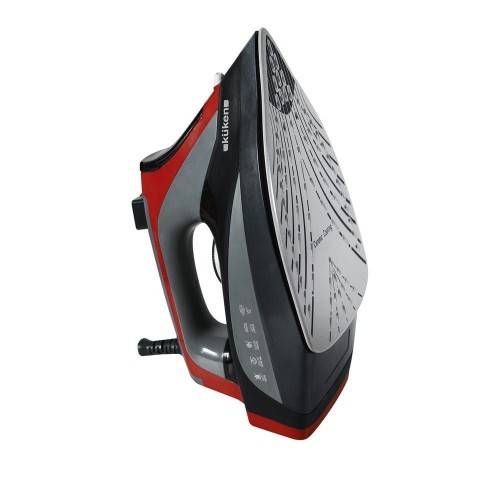 Plancha de Vapor 3000W Rojo con Suela Cerámica Kuken