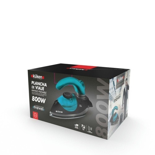 Kuken Plancha de Viaje Vapor Antiadherente 800W
