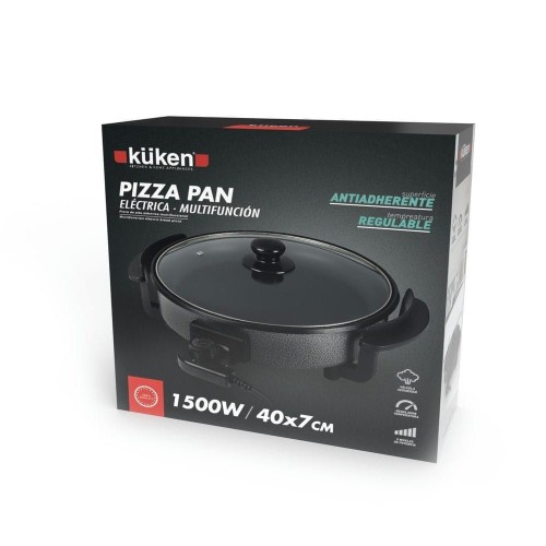 Cazuela Eléctrica Pizza Pan Antiadherente 1500W Kuken 40x7CM