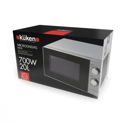 Kuken Microondas 700W 20 Litros Acero Inoxidable