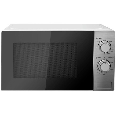 Microondas con Grill 700W 20 Litros Acero Inoxidable Kuken