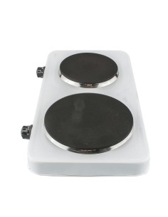Hornillo Eléctrico Blanco Kuken 2500W Portátil 2 Placas Eléctricas 2
