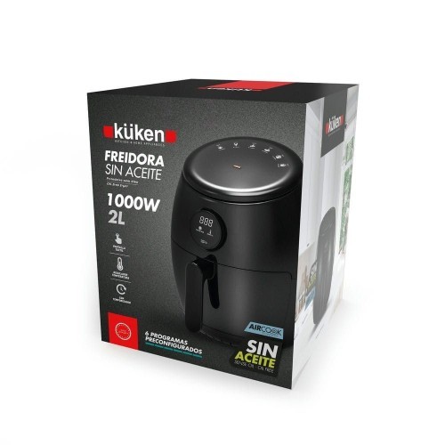 Freidora de Aire Digital con Pantalla Táctil 1000W 2L Kuken