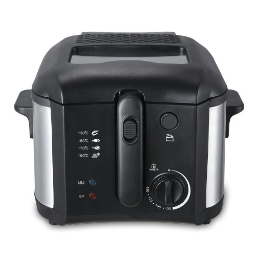 Freidora Eléctrica 1400W 2L Inoxidable con Termostato Kuken