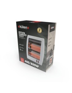 Estufa de Cuarzo Suelo Kuken 2 Posiciones 400W/800W 2