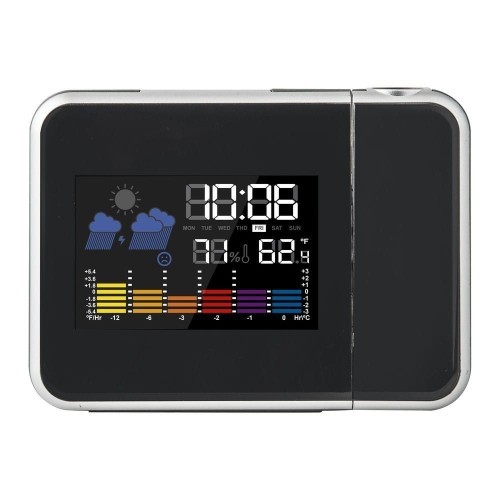 Estación Meteorológica Interior con Reloj Despertador Kuken Estación Meteorológica Interior con Reloj Despertador Kuken