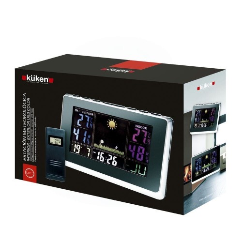 Kuken Estación Meteorológica Interior/Exterior con Toma USB
