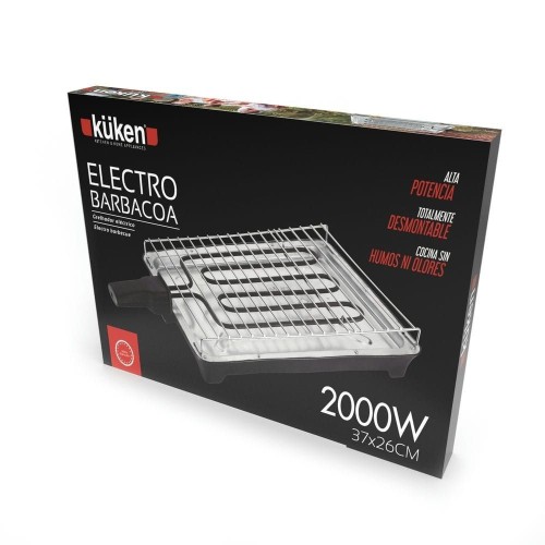 Barbacoa Eléctrica Portátil Kuken 370x260MM 2000W