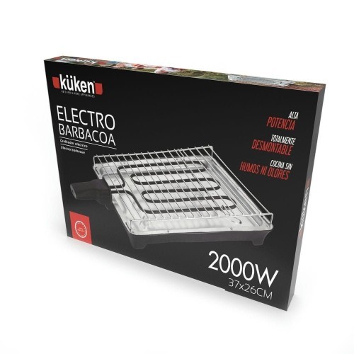 Barbacoa Eléctrica Portátil Kuken 370x260MM 2000W