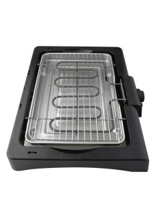 Barbacoa Eléctrica Kuken 530x400MM 2400W Inoxidable 2