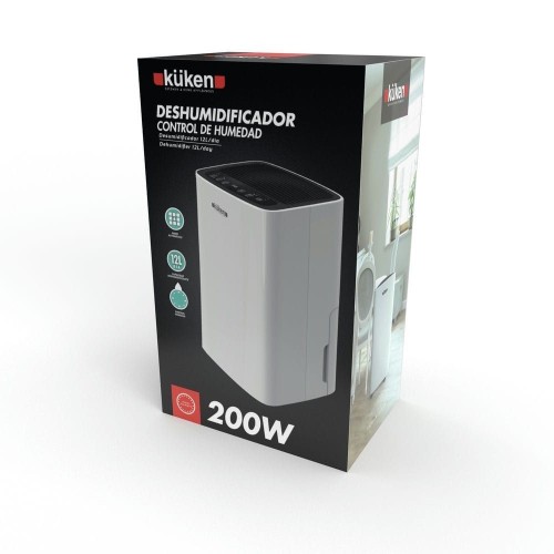 Deshumidificador Compacto Blanco Kuken 200W 12L/día