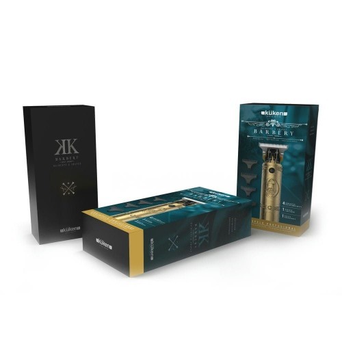 Cortadora de Pelo Metálico Profesional Dorado Kuken Recargable 5W