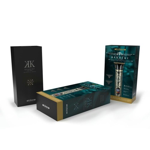 Cortapelo Metálico Profesional Dorado Kuken con Pantalla LCD 5W