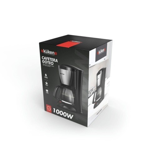 Cafetera de Goteo Kuken Inoxidable 10-12 Tazas 1000W 1.25L