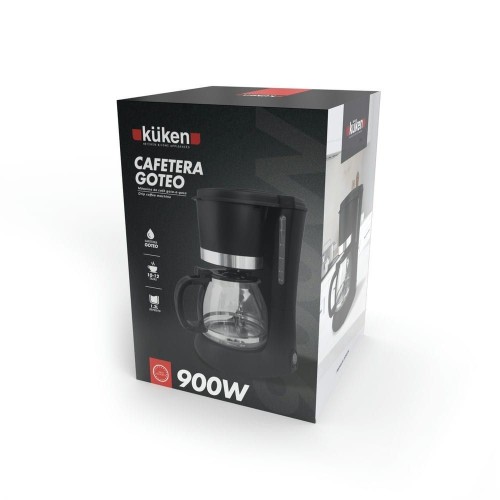 Cafetera de Goteo Negra Kuken 10-12 Tazas 900W 1.2L