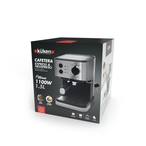 Máquina de Café Express/Nespresso Kuken 20 Bares 1100W 1,5 Litros Máquina de Café Express/Nespresso Kuken 20 Bares 1100W 1,5 Litros