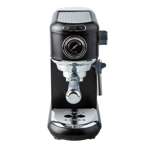 Cafetera Express Semiautomática Negra Kuken 15 Bar 1L