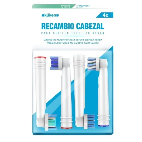 Surtido 4 Cabezales de Cepillos de Dientes Eléctrico Kuken (34144) Surtido 4 Cabezales de Cepillos de Dientes Eléctrico Kuken (34144)