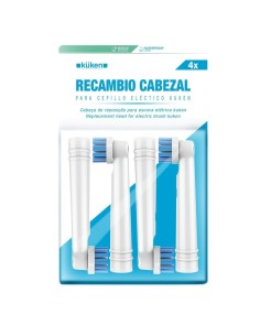 Pack de 4 Cabezales Deep Clean para Cepillo Eléctrico Kuken (34144) 2