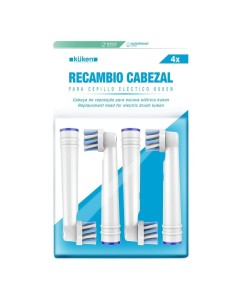 Pack de 4 Cabezales Cross Action Cepillo Eléctrico Kuken (34144) 2