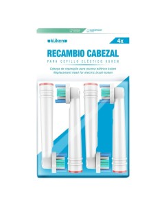 Pack de 4 Cabezales 3D White Pro Bright Cepillo Kuken (34144) 2