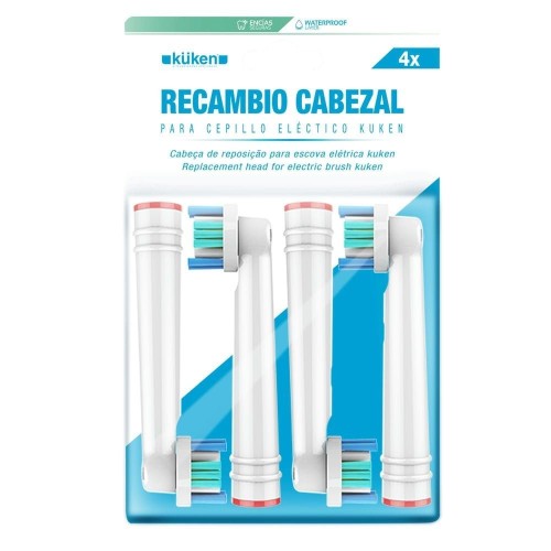 Pack de 4 Cabezales 3D White Pro Bright Cepillo Kuken (34144)