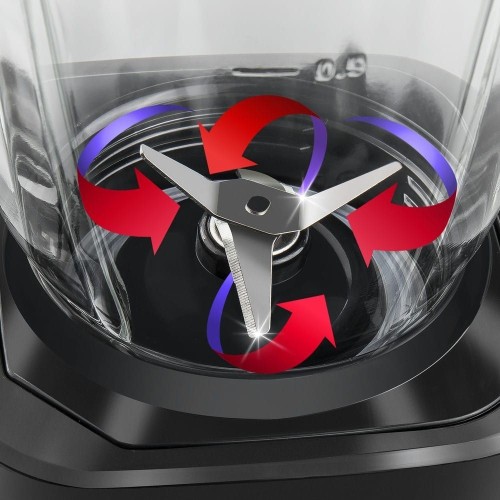 Batidora de Vaso Cristal Plata Kuken 1000W 1,5 Litros