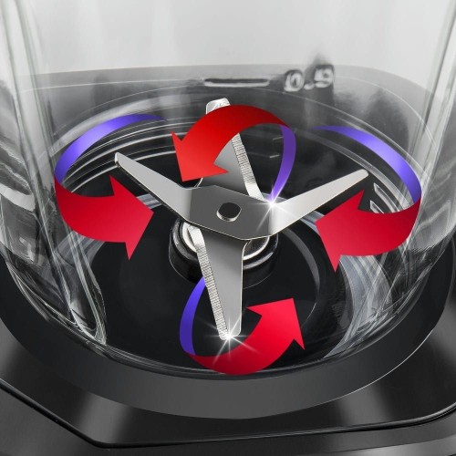 Kuken Batidora de Vaso de Cristal Roja 1000W 1,5 Litros