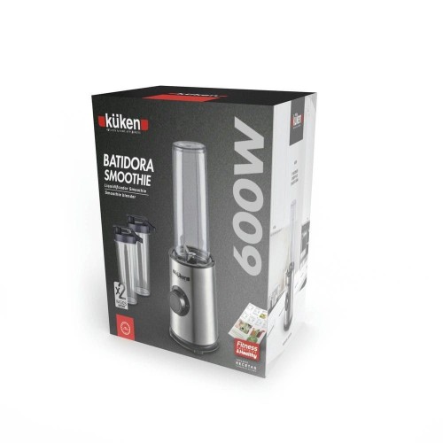 Batidora Smoothie Portátil Kuken 600W 2 Vasos 800ML