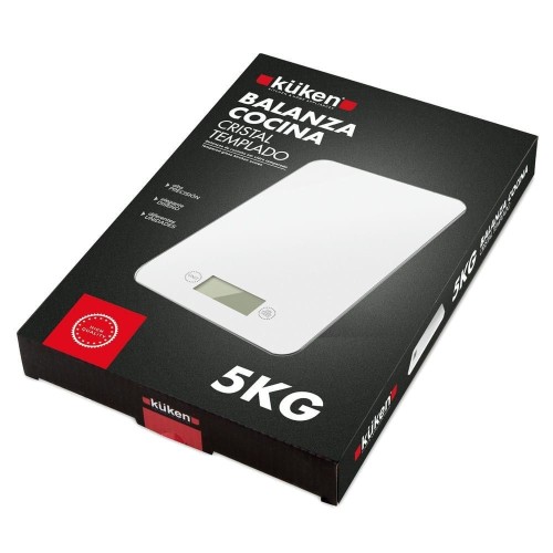 Balanza de Cocina Cristal Templado Kuken 5Kg