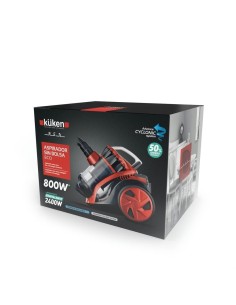 Aspirador sin Bolsa Rojo Kuken 800W (2400W) 2
