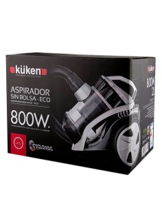 Aspirador sin Bolsa Blanco Kuken 800W (2400W) 2