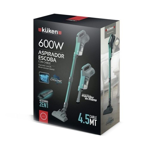 Aspirador Escoba con Cable 4.5 Metros 600W Kuken Aspirador Escoba con Cable 4.5 Metros 600W Kuken