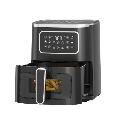 Freidora de Aire Digital Black con Ventana 1500W 5 Litros