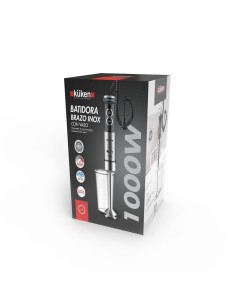 Kuken Batidora de Brazo Inoxidable Extensible con Vaso 1000W 2