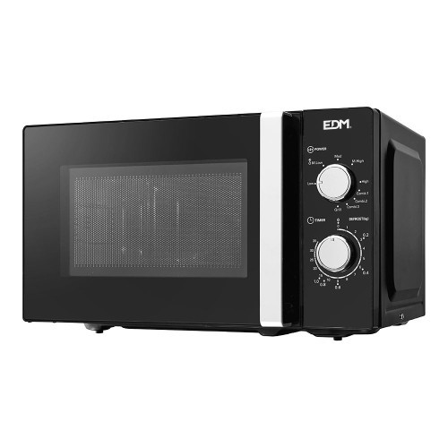 Microondas EDM 700W Con Grill 1000W Black Design
