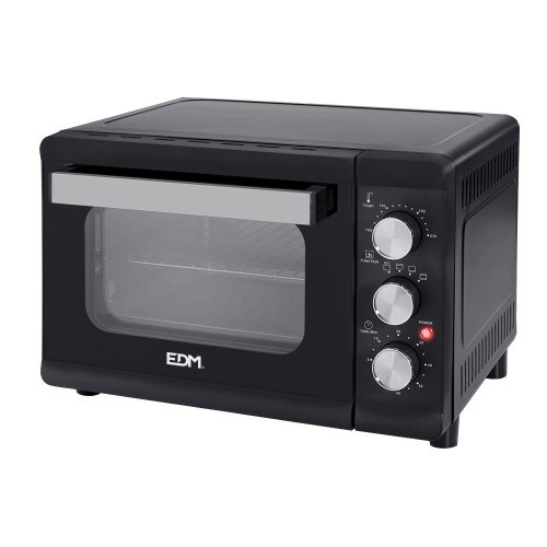 Horno EDM Eléctrico Sobremesa Negro 1380W 23 Litros 07578 Horno EDM Eléctrico Sobremesa Negro 1380W 23 Litros 07578
