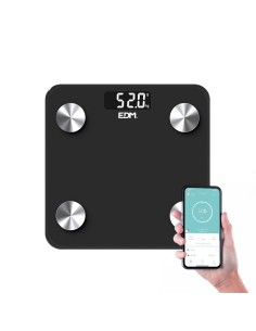 Báscula Inteligente EDM de Baño Digital con Bluetooth 07613 180 Kg 2